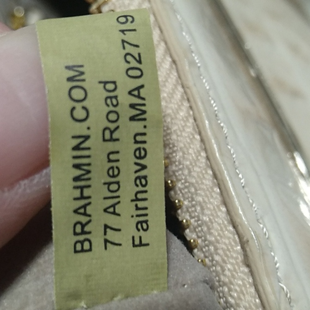 SOLD!! NWT Alice Sunglow Melbourne Genuine Leather Brahmin Bag W Dust Bag - Picture 13 of 16